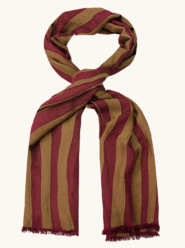 Duży i lekki szal w paski 95 cm x 190 cm