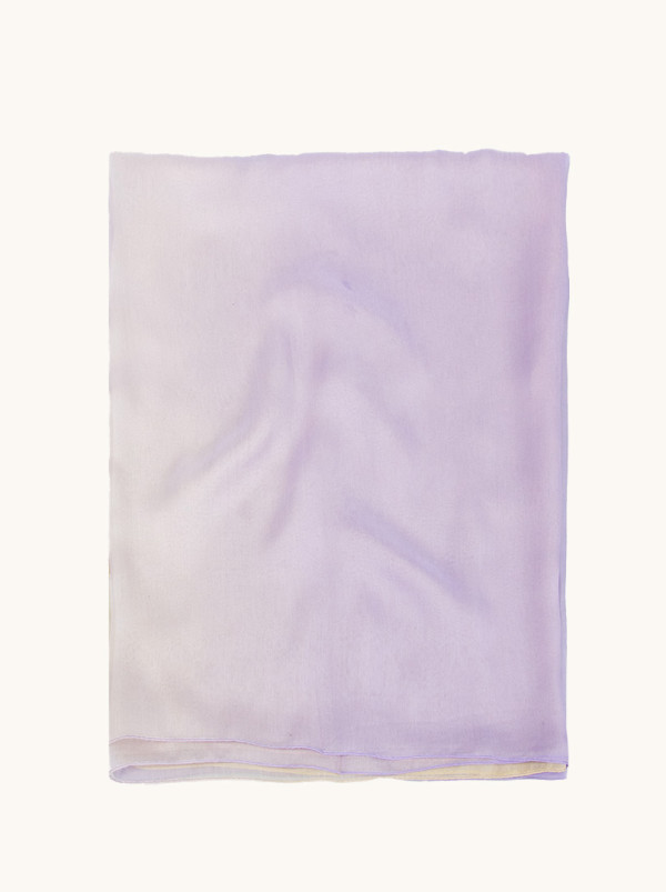 Shaded shawl purple and beige 140x170 cm