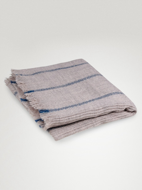 A warm striped scarf