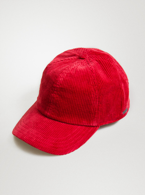 STETSON Red Baseball Cap Cord L