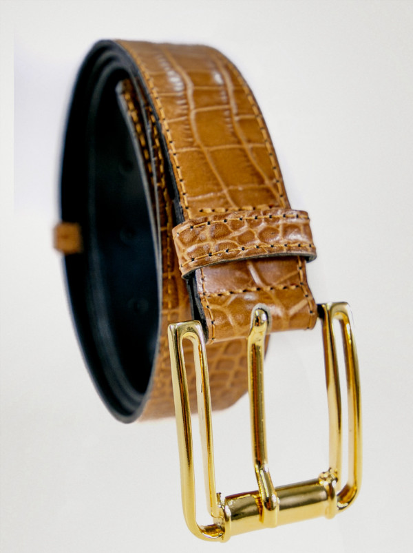 Leather belt