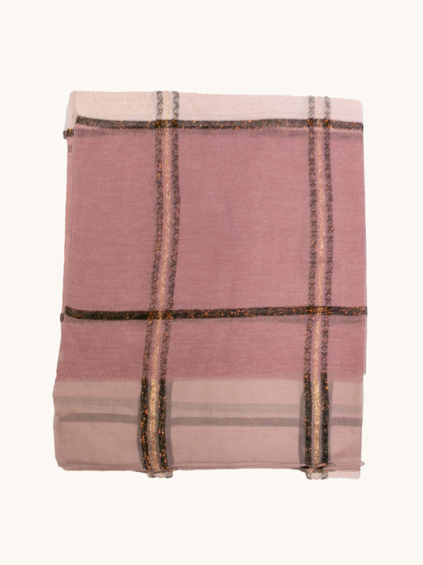 Scarf with wool and silk