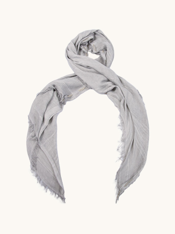 Szal 100% wiskoza szary 70 cm x 170 cm