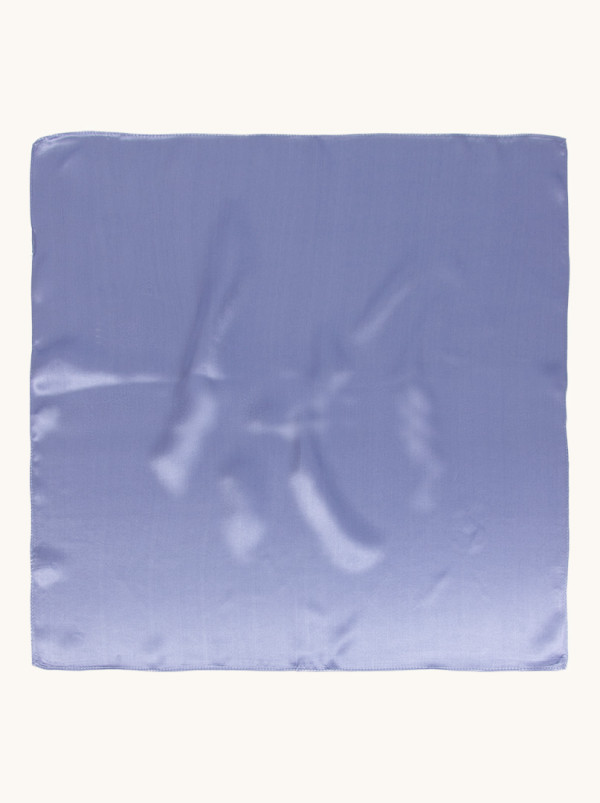 Apaszka jedwabna gładka w kolorze jeans 53x53 cm