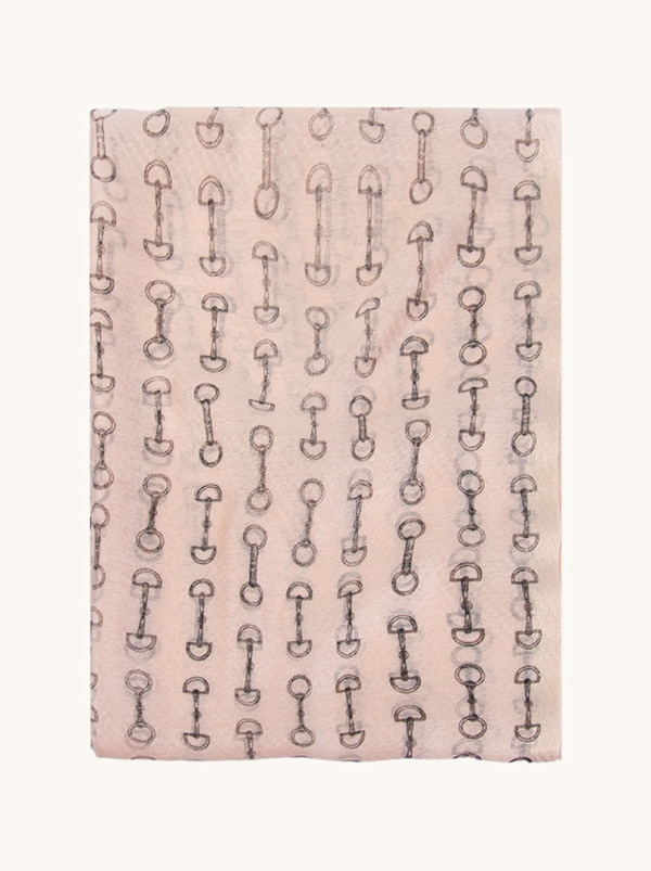 Szal wizytowy pudrowy róż 180 cm