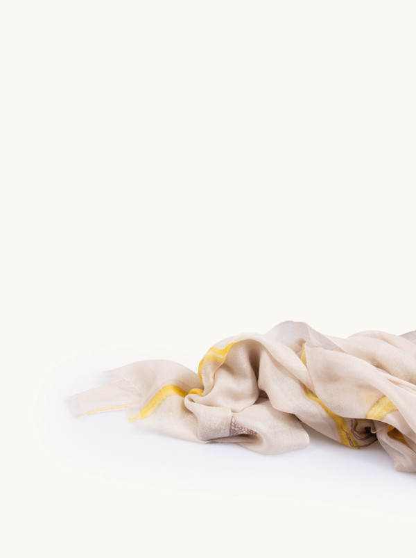 Kaszmirowy szal z motywem ważek