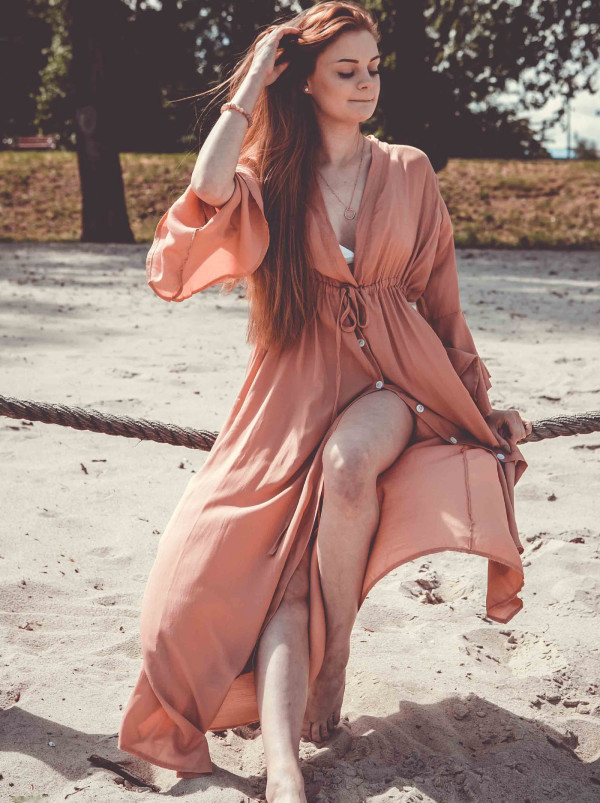 Tunika plażowa długa (22TU007)