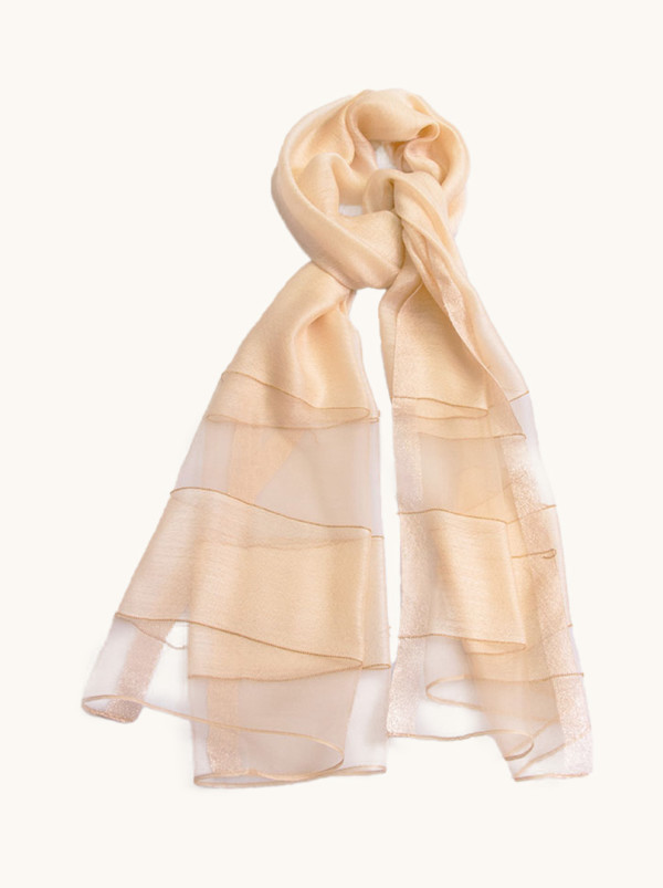 Scarf with gold