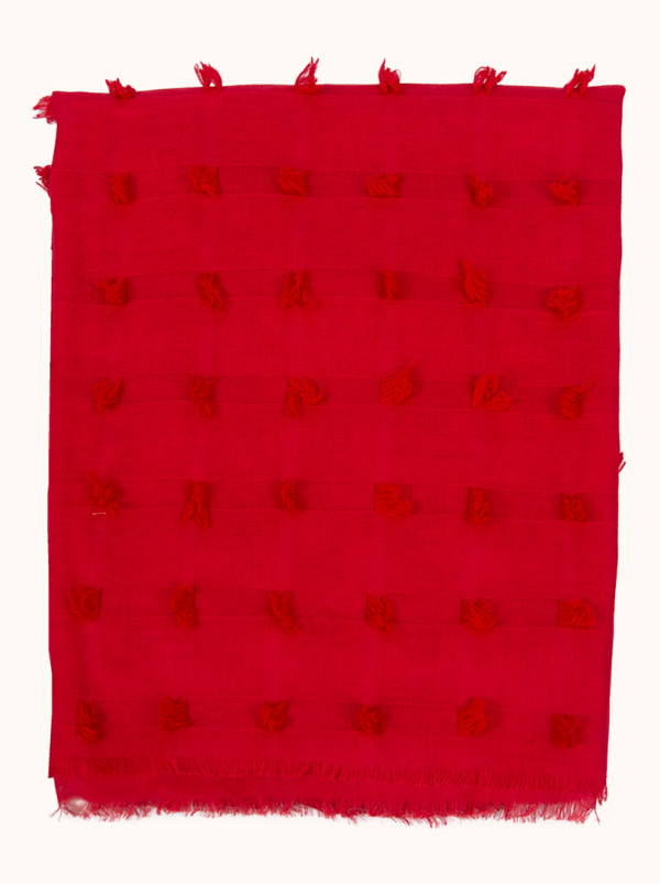 Szal 100% wiskoza czerwony 90x170 cm