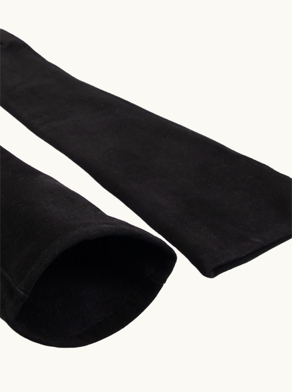 Długie rękawiczki  zamszowe