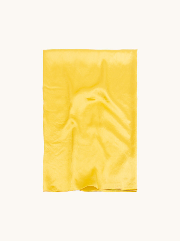 Szal jedwabny w kolorze miodowo-złotym 70x180 cm