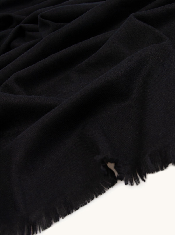 Szal 100% wiskoza czarny 70x180 cm