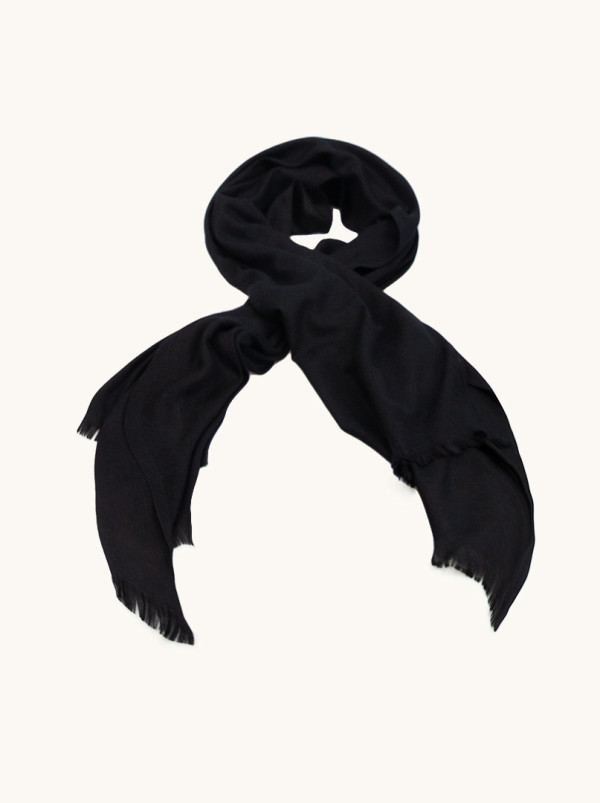 Szal 100%  wiskoza czarny 70x180 cm