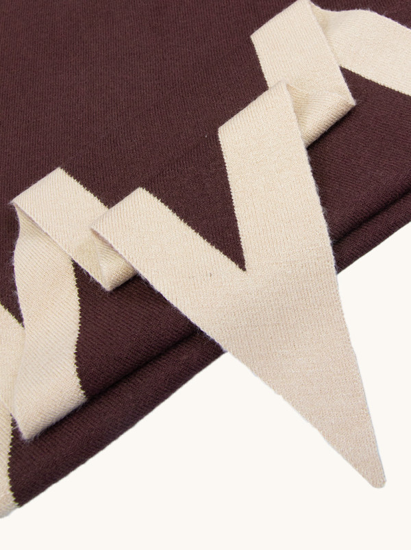 Szal/ ponczo duży / brązowy