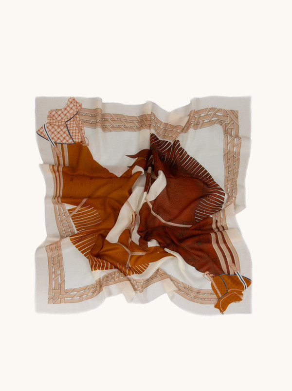 Scarf with horses