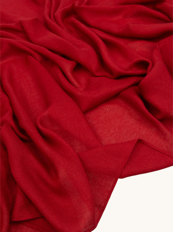 Szal 100% bawełna bordowy 70x180 cm
