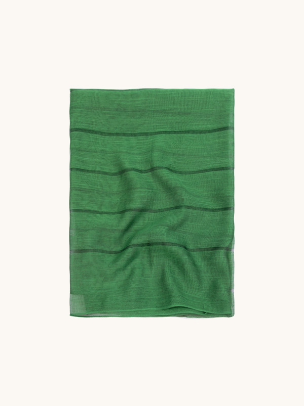 Szal wizytowy zielony 190 cm