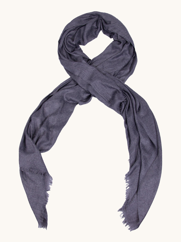 Light viscose scarf, dark gray, 80 cm x 180 cm