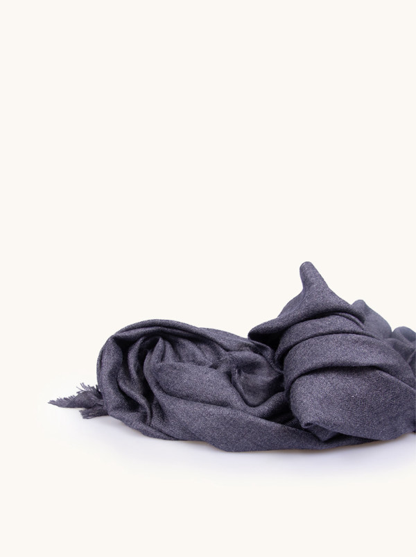 Light viscose scarf, dark gray, 80 cm x 180 cm