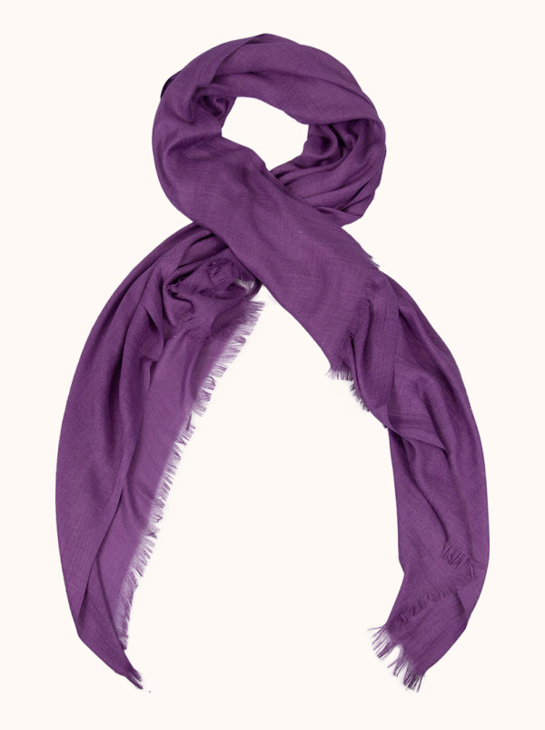 Light purple viscose scarf, 80 cm x 180 cm