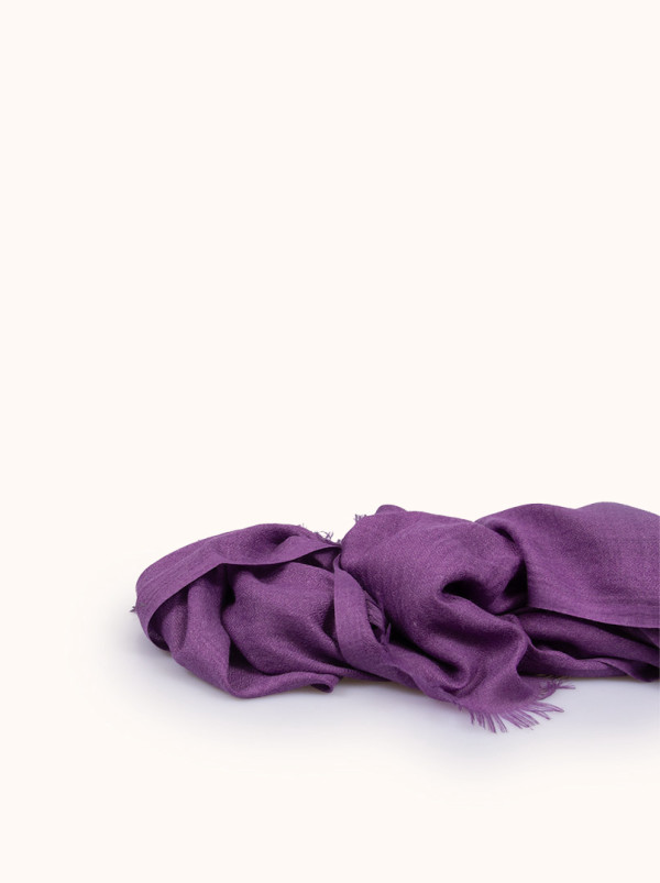 Light purple viscose scarf, 80 cm x 180 cm