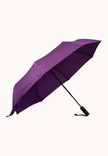 Purple automatic folding umbrella
