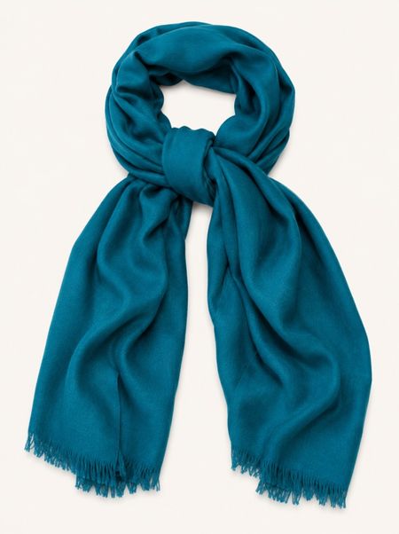 Scarf 100% viscose turquoise 70x180 cm