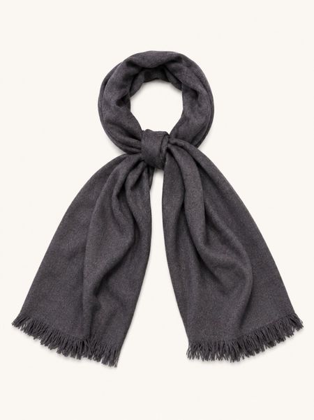 Scarf 100% viscose dark grey 70x180 cm