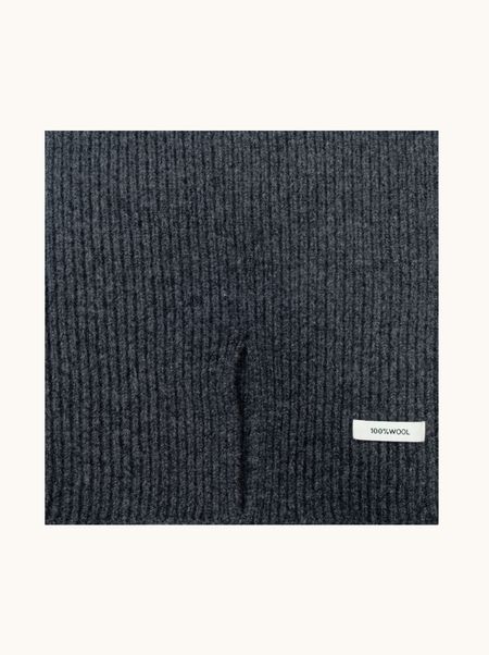 Grafitowy komin wełniany 30x30 cm PREMIUM 