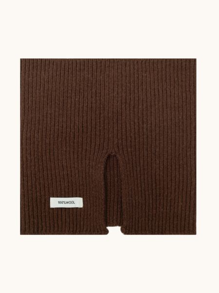 Brązowy komin wełniany 30x30 cm PREMIUM 