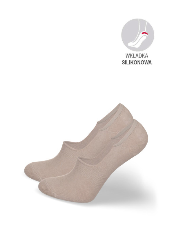 Mikrostopki bambusowe beżowe z wkładką silikonową