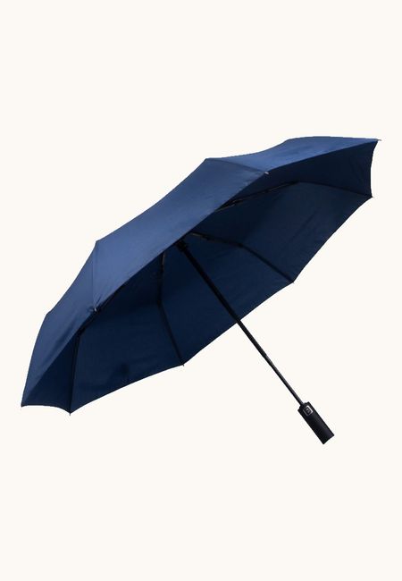 Blue automatic folding umbrella