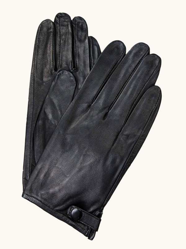Rękawiczki skórzane cienkie z zapięciem