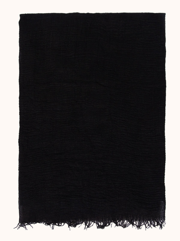 Lekki czarny szal 90 x 190 cm