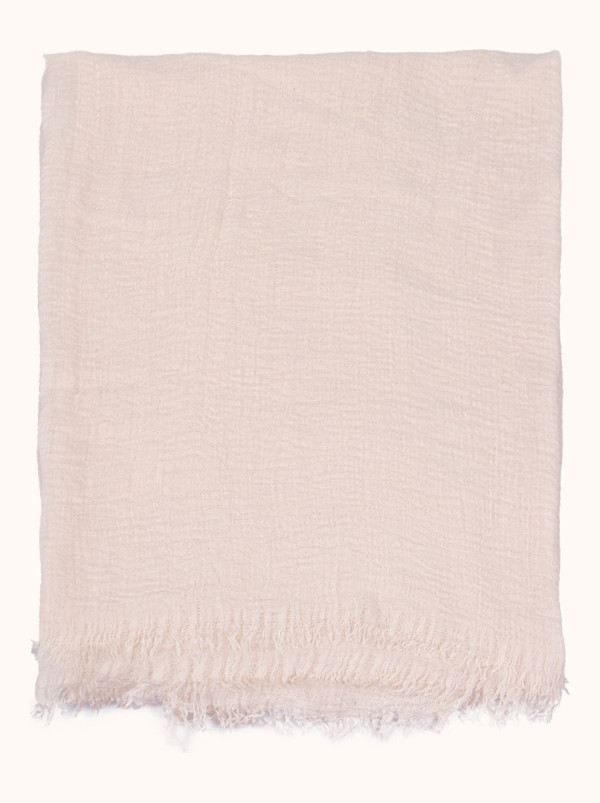 Light beige scarf 90 x 190 cm