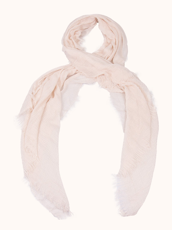 Light beige scarf 90 x 190 cm