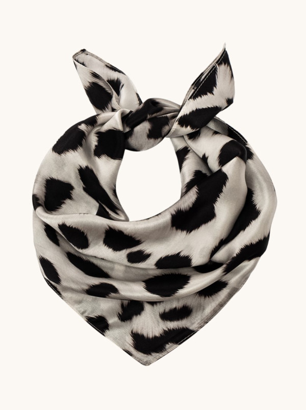 Apaszka jedwabna LUNA NERA 53x53 cm PREMIUM