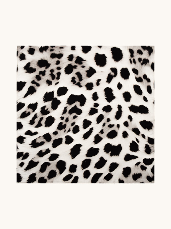 Apaszka jedwabna LUNA NERA 53x53 cm PREMIUM