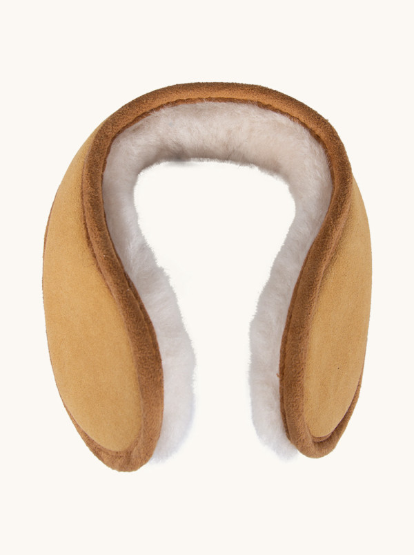 Women's earmuffs warm cream fluffy  over the head