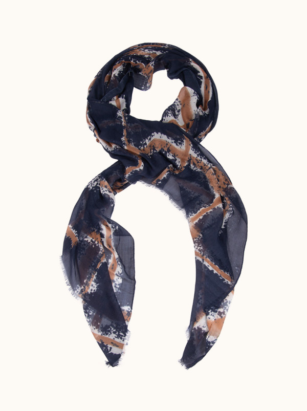 Lightweight scarf, dark gray, 115 cm x 198 cm