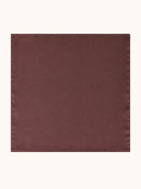 Apaszka jedwabna gładka ciemny burgund 70x70 cm