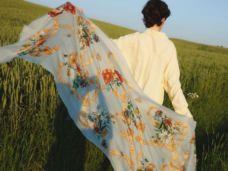 NIVES 100% Wool Scarf, 90x200 cm