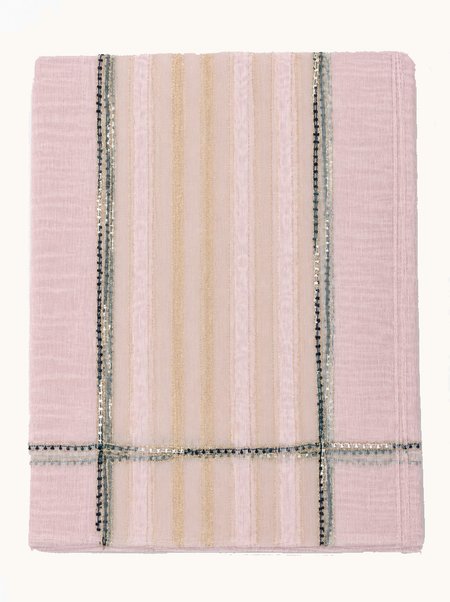 Pink formal scarf with viscose—an accessory for an evening gown