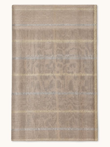 Beige Checkered Evening Shawl—an accessory for an evening gown