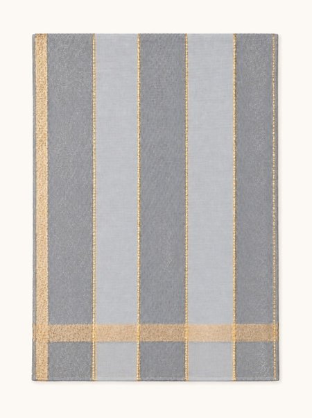 Beige formal scarf with decorative trim