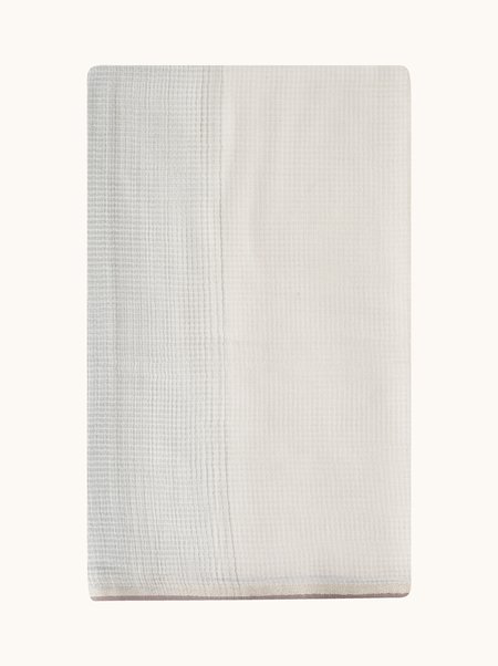 Olive-green wool scarf with trim, 95x200 cm