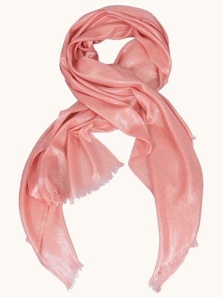Pink Formal Scarf with Shimmering Thread  190 cm