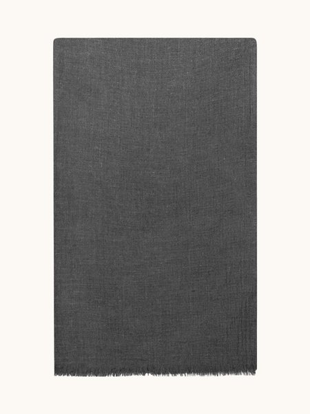 Szal 100% wiskoza grafitowy z frędzlami  100x200 cm 