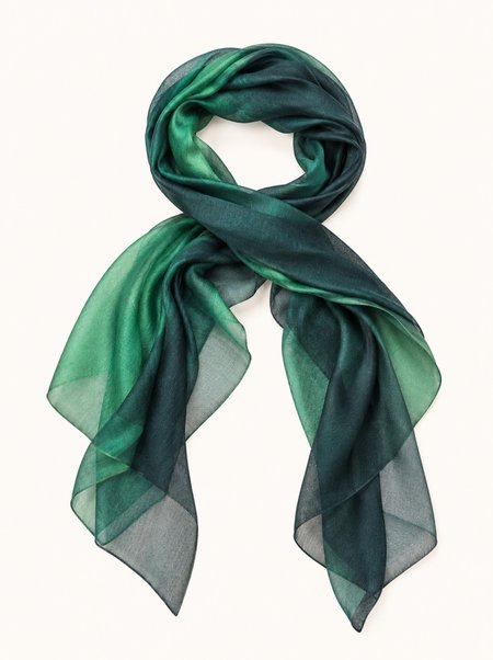 Formal Scarf, Shaded Green, 190 cm