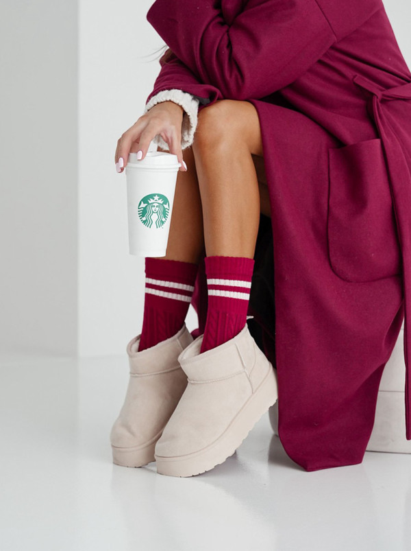 Women's cotton socks unpressed with lurex